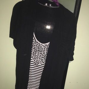 Alyx brand size 2x top with attached cardigan